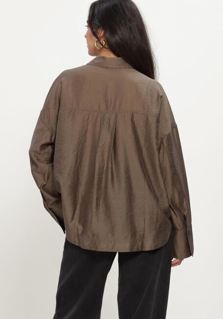 Taupe ROUGE EDIT Blusen ROUALININA MAE L/S OVERSIZED SHIRT - large