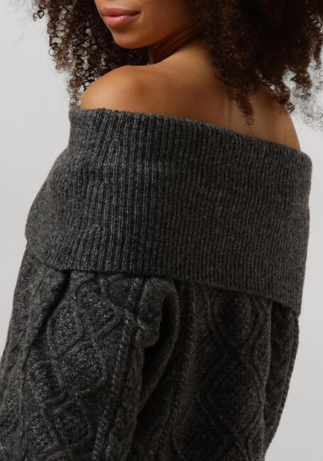 Graue GESTUZ Pullover ADIEGZ OFF SHOULDER - large