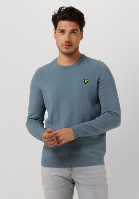 Blaue LYLE & SCOTT T-shirt COTTON CREW NECK JUMPER - large