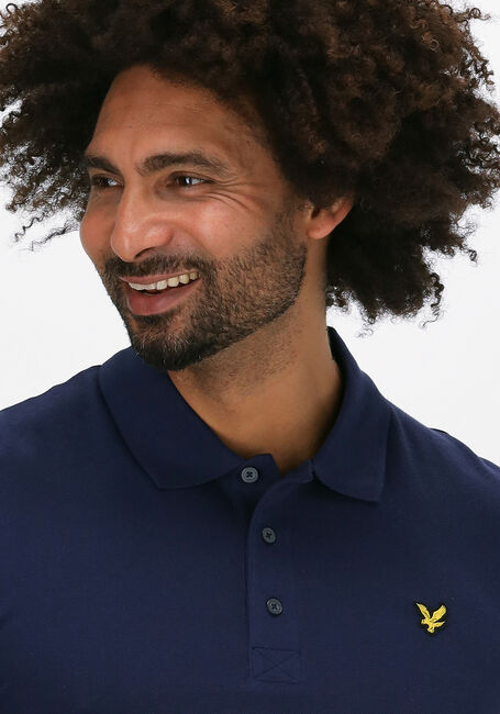 Blaue LYLE & SCOTT Polo-Shirt PLAIN POLO SHIRT - large
