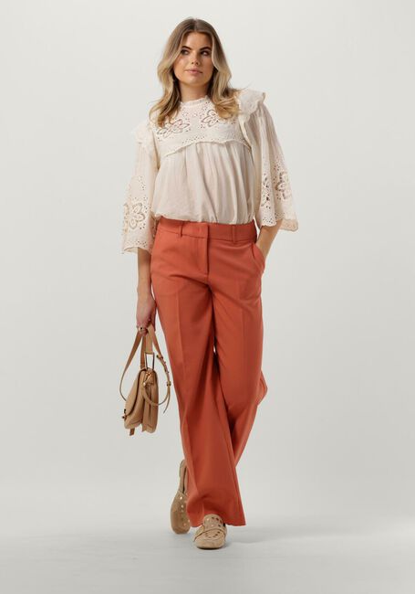 Weiße SUMMUM Blusen BLOUSE COTTON VOILE EMBROIDERY - large