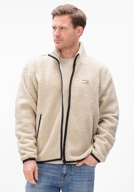 Creme TOMMY JEANS Teddy-Jacke TJM RLX BADGE ZIP-THRU EXT - large