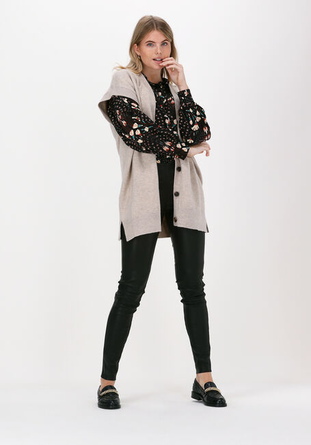 Schwarze Y.A.S. Legging YASZEBA STRETCH LEATHER LEGGING - large