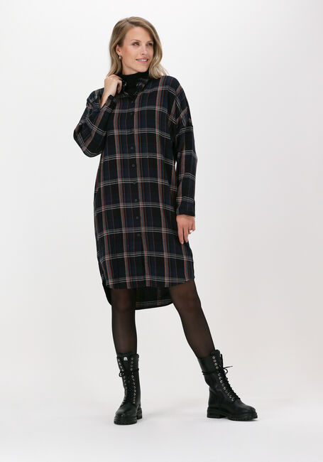 Dunkelblau BY-BAR Minikleid CHECK DRESS - large