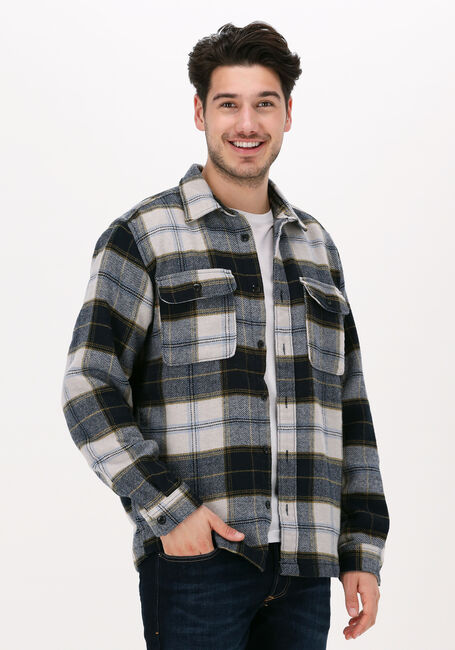 Dunkelblau SELECTED HOMME Overshirt SLHLOOSEKELLEN OVERSHIRT LS MI - large