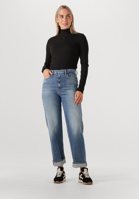 Schwarze TOMMY JEANS Rollkragenpullover TJW ESSENTIAL MOCK NECK - large
