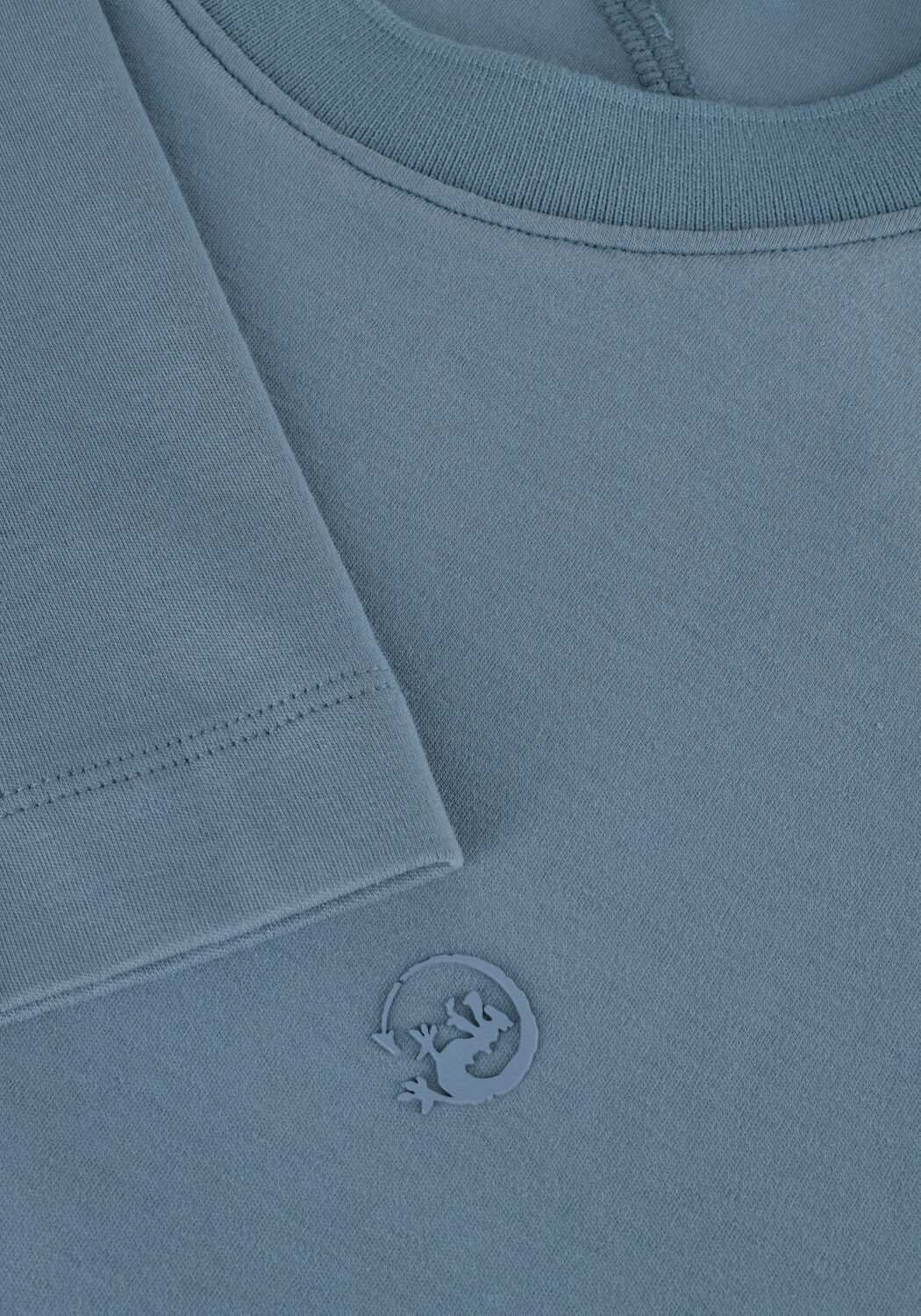 Blaue CAST IRON T-shirt SHORT SLEEVE R-NECK REGULAR FIT INTERLOCK - large