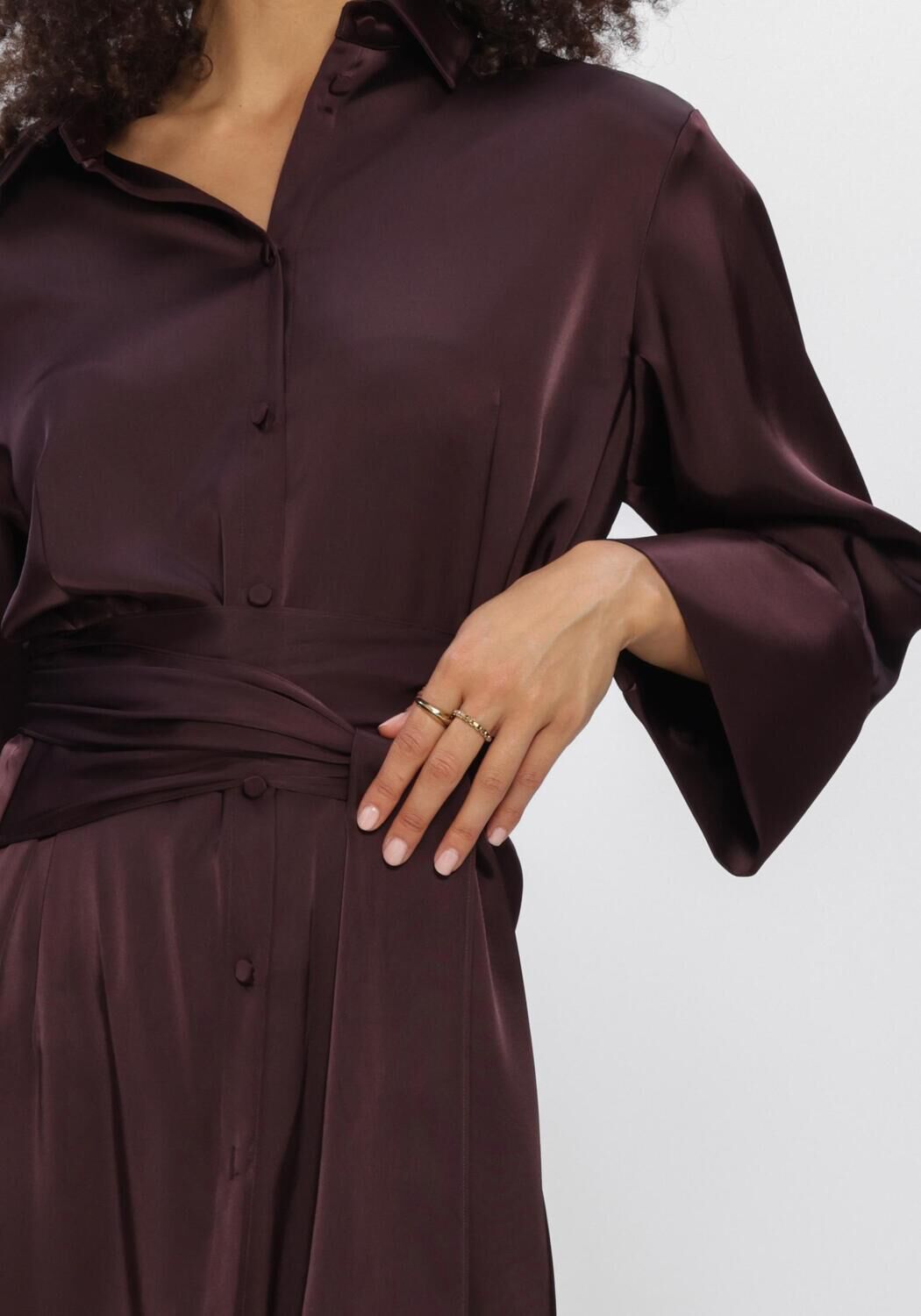 Bordeaux DANTE6 Minikleid NOANNE SATIN-WRAP DRESS - large
