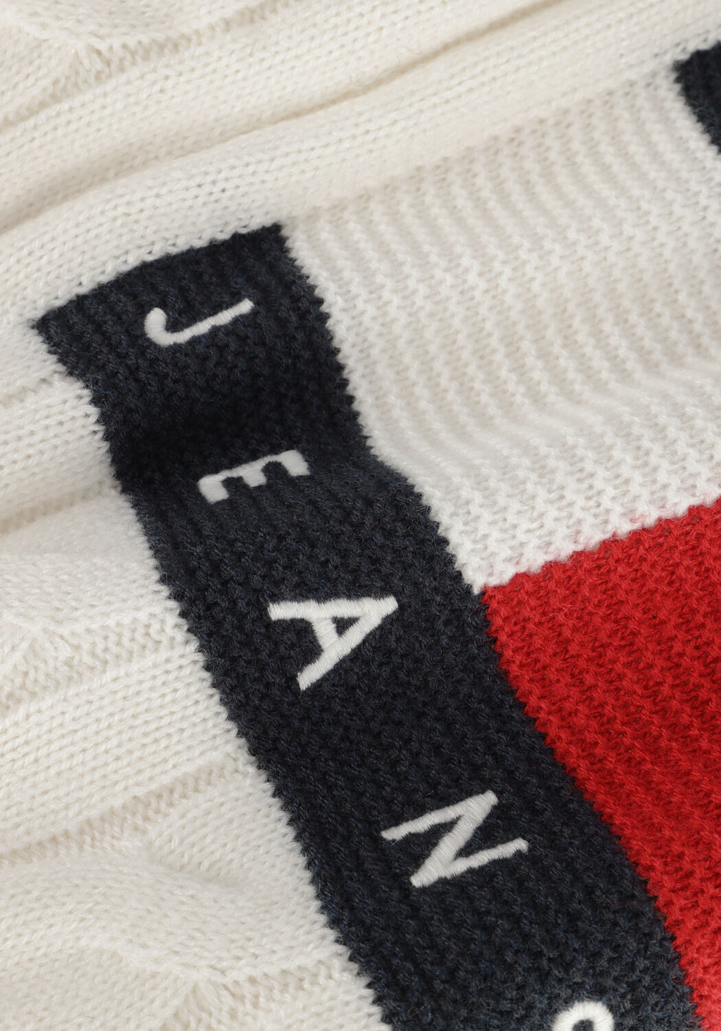 Wei&szlig;e TOMMY JEANS Pullover SWEATERS CROP - large