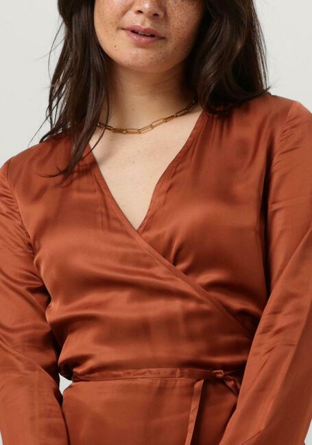 Rote MODSTRÖM Midikleid FLOREMD WRAP DRESS - large