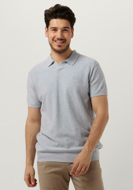 Blaue DSTREZZED Polo-Shirt MERCURY S/S POLO MELANGE SLUB - large