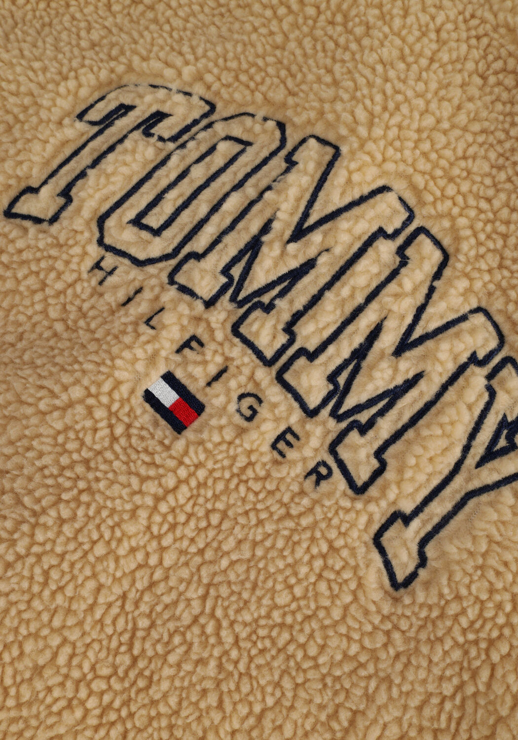 Beige TOMMY HILFIGER Jack SHERPA OVERSHIRT - large