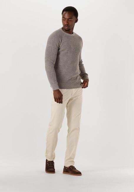 Taupe GENTILUOMO Pullover ROUND LS RAGLAN - large