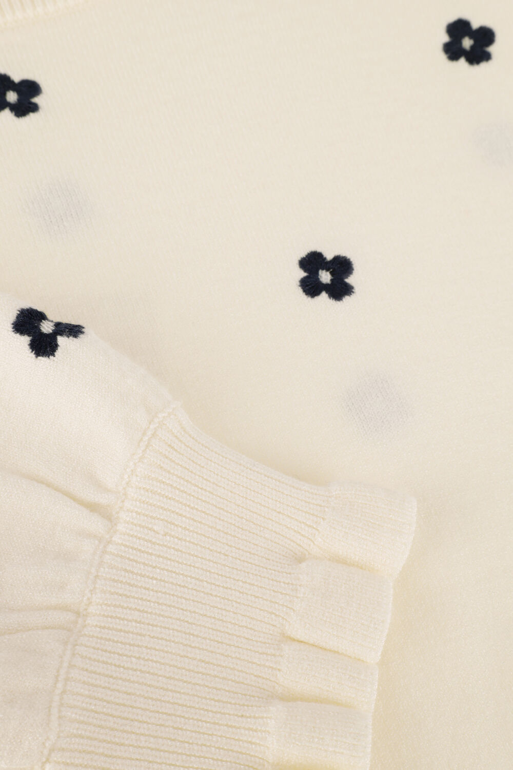 Nicht-gerade weiss FABIENNE CHAPOT Pullover HOLLY SHORT SLEEVE EMBRO PULLOVER 194 - large