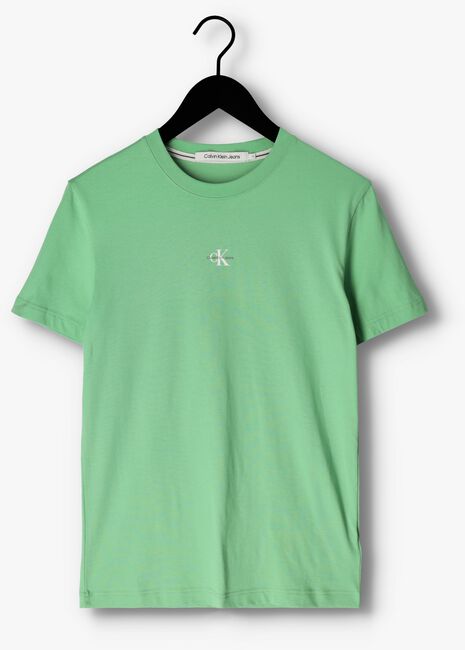 Grüne CALVIN KLEIN T-shirt MICRO MONOLGO TEE - large