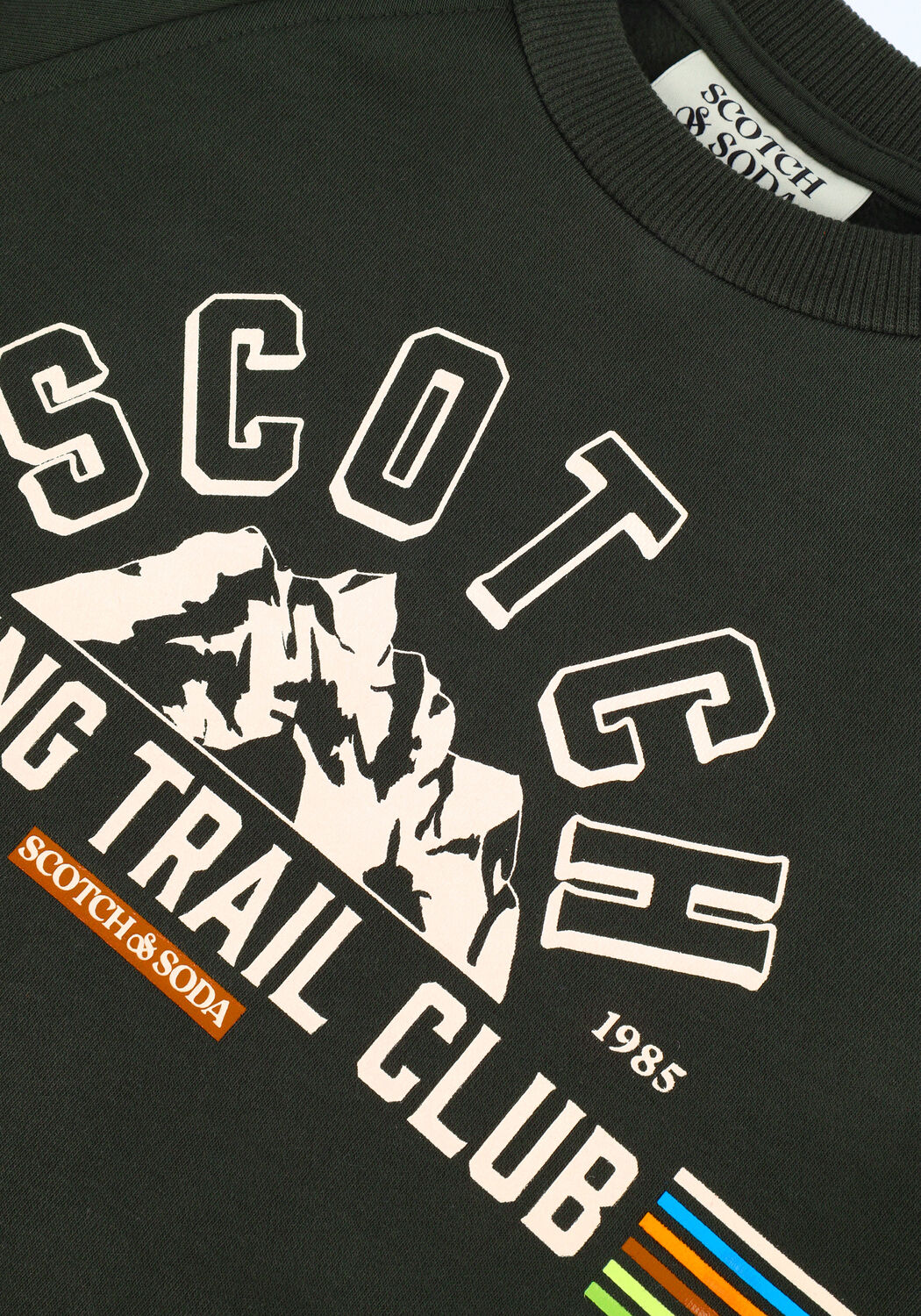 Dunkelgr&uuml;n SCOTCH & SODA Sweatshirt 167574-22-FWBM-D40 - large