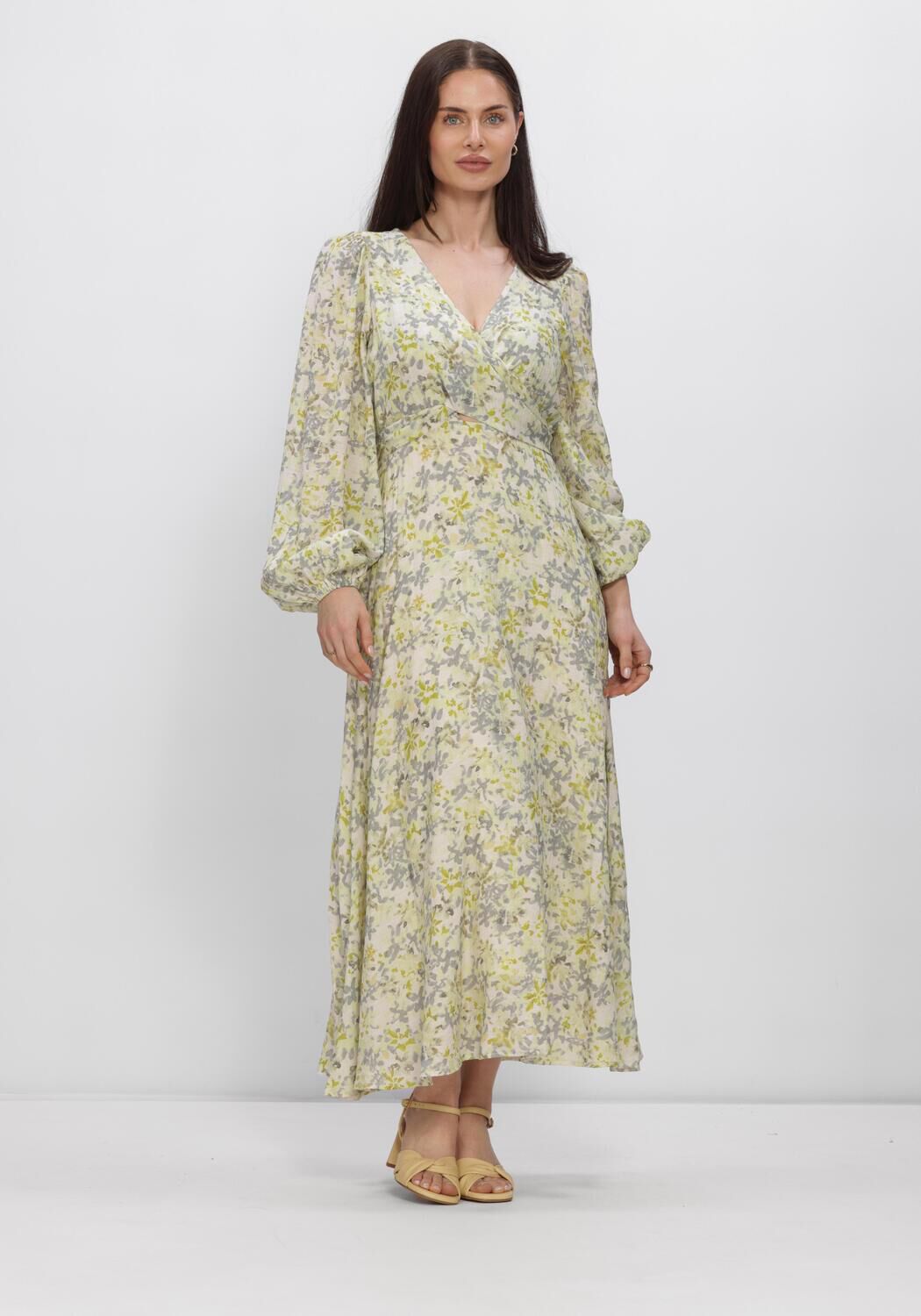 Mehrfarbige/Bunte FREEBIRD Kleider WV-VIS-POLY-FLOWER-26-1 - large