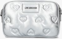 Silberne LOVE MOSCHINO Umhängetasche HAERT EMBOSSED 4041 - medium
