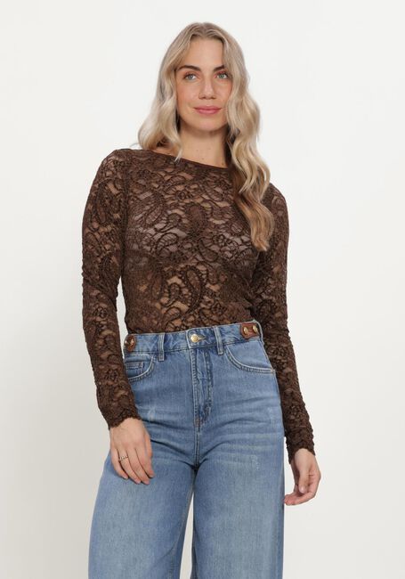 Braune MY ESSENTIAL WARDROBE Blusen MWSALVI LS LACE BLOUSE - large