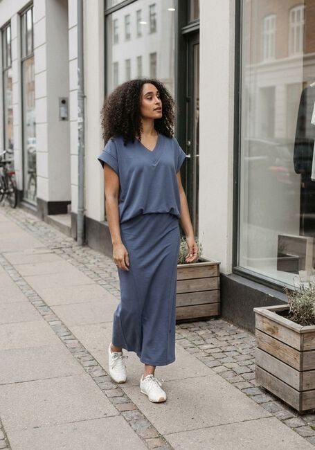 Blaue AIMEE THE LABEL Pullover KATJA SWEATER - large