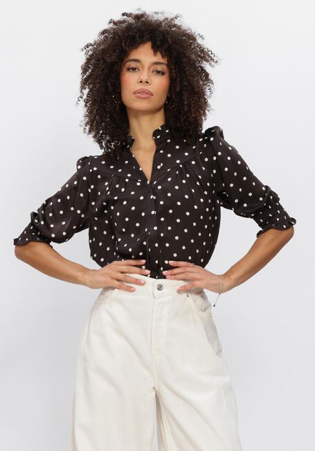 Braune NEO NOIR Blusen DIANA DOT BLOUSE - large