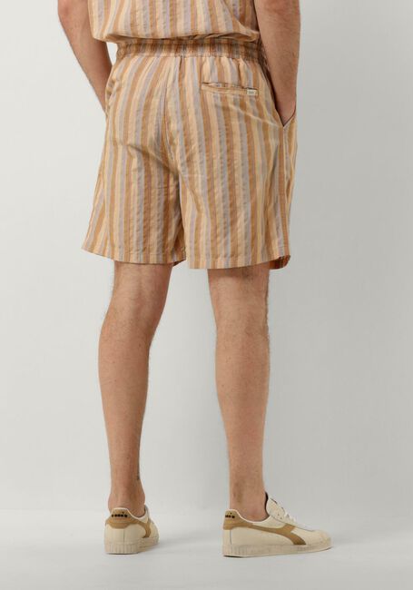 Braune FORÉT Kurze Hose OTTER SEERSUCKER SHORTS - large