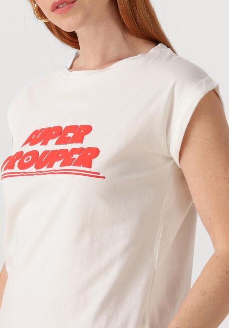 Weiße BY-BAR T-shirt THELMA SUPER TROOPER FLOCK TOP - large