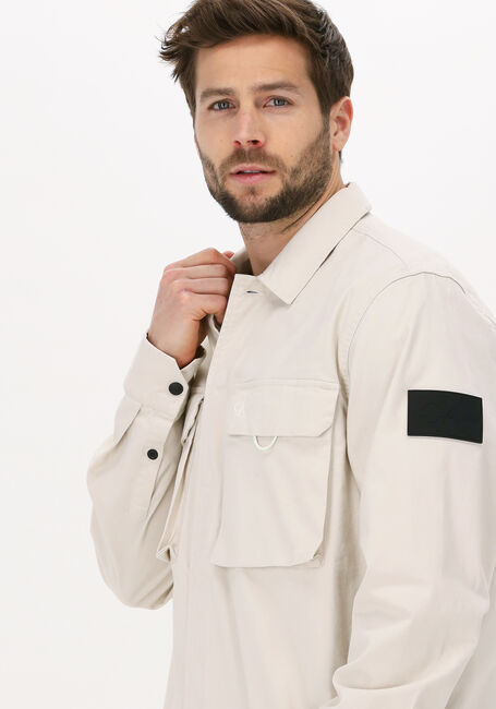 Nicht-gerade weiss CALVIN KLEIN Overshirt GMD UTILITY OVERSHIRT - large