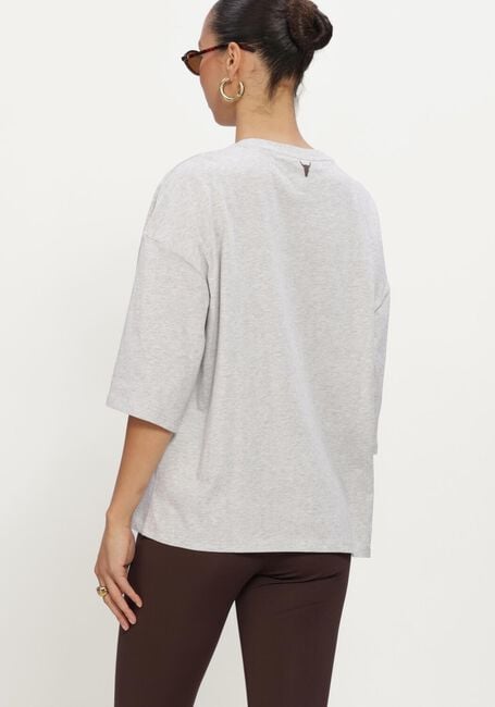 Graue ALIX THE LABEL Tops & T-shirts LADIES KNITTED THE LABEL OVERSIZED T-SHIRT - large