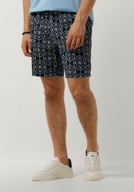 Dunkelblau PURE PATH Kurze Hose SHORTS WITH ALL-OVER-PRINT AND CORDS - large