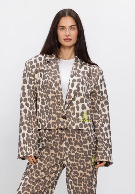 Mehrfarbige/Bunte ALIX THE LABEL Blazer LADIES WOVEN ANIMAL CROPPED BLAZER - large