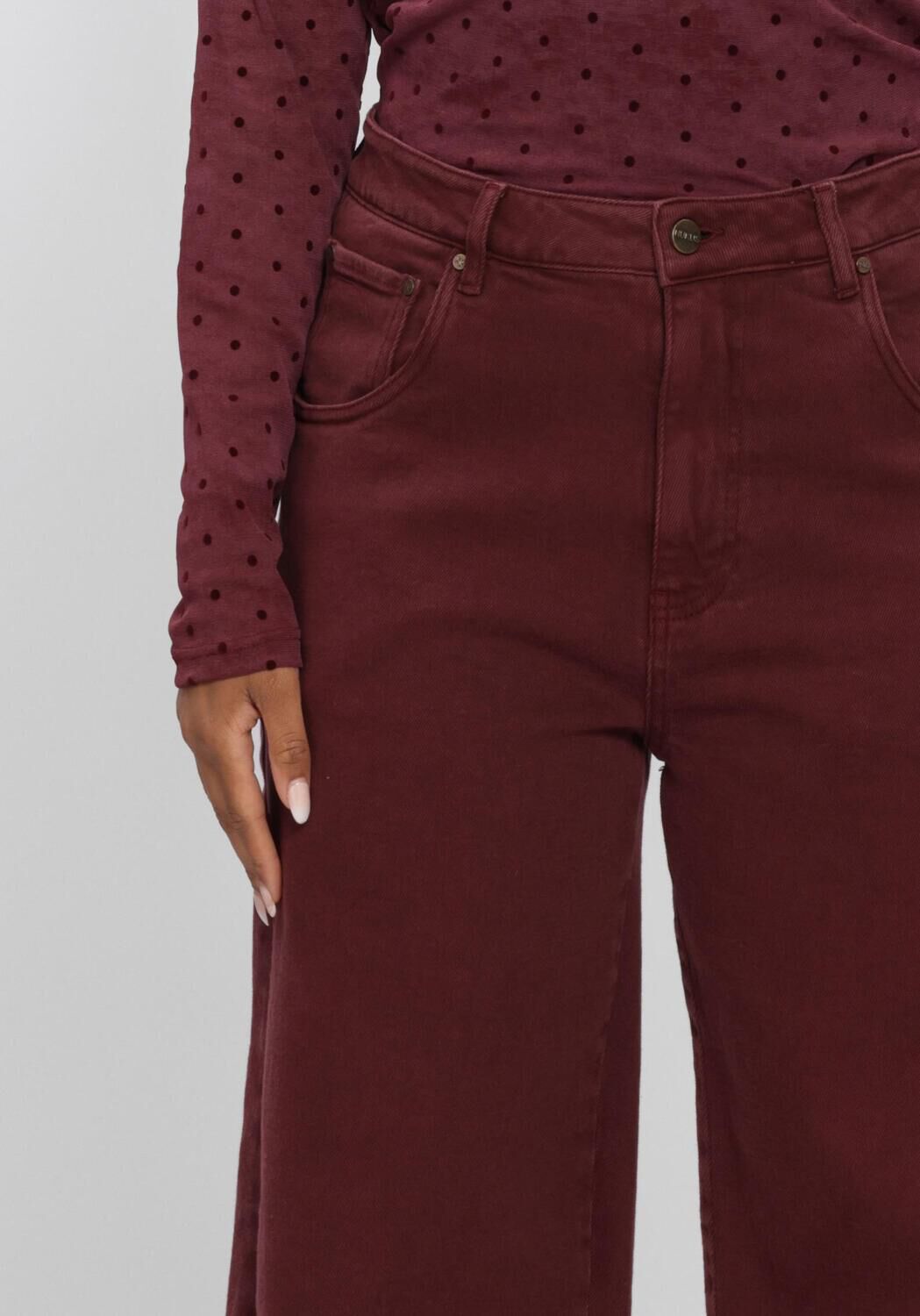 Bordeaux NUKUS Weite Hose PETRA PANTS - large