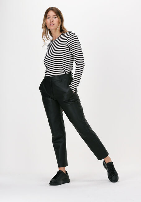 Schwarze CO'COUTURE Chino PHOEBE LEATHER CHINO - large