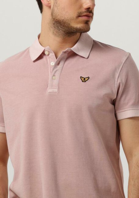 Hell-Pink PME LEGEND Polo-Shirt SHORT SLEEVE POLO GARMENT DYED PIQUE - large