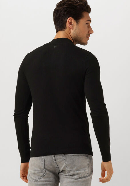 Schwarze PURE PATH Pullover ESSENTIAL KNITWEAR HALFZIP SWEATER - large