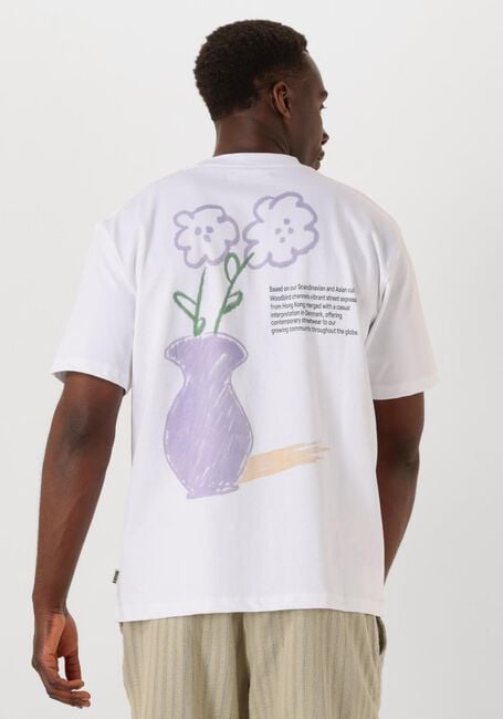Weiße WOODBIRD T-shirt WBBANE CRAY TEE - large