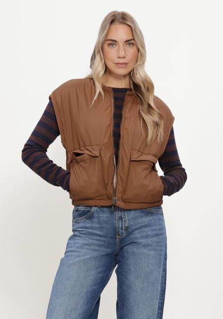 Braune BY-BAR Bodywarmer GIO SLEEVELESS JACKET - large