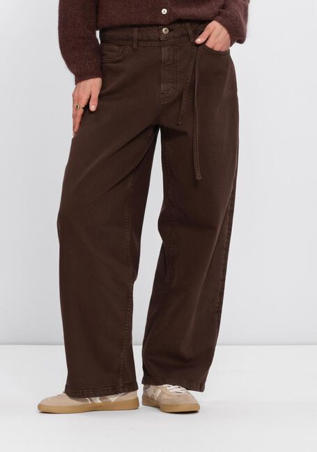Braune STUDIO ANNELOES Weite Hose Babet denim trousers - large