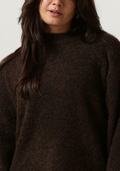 Braune NOTRE-V Pullover NV-CLARICE BOUCLE KNIT BLOUSE - large