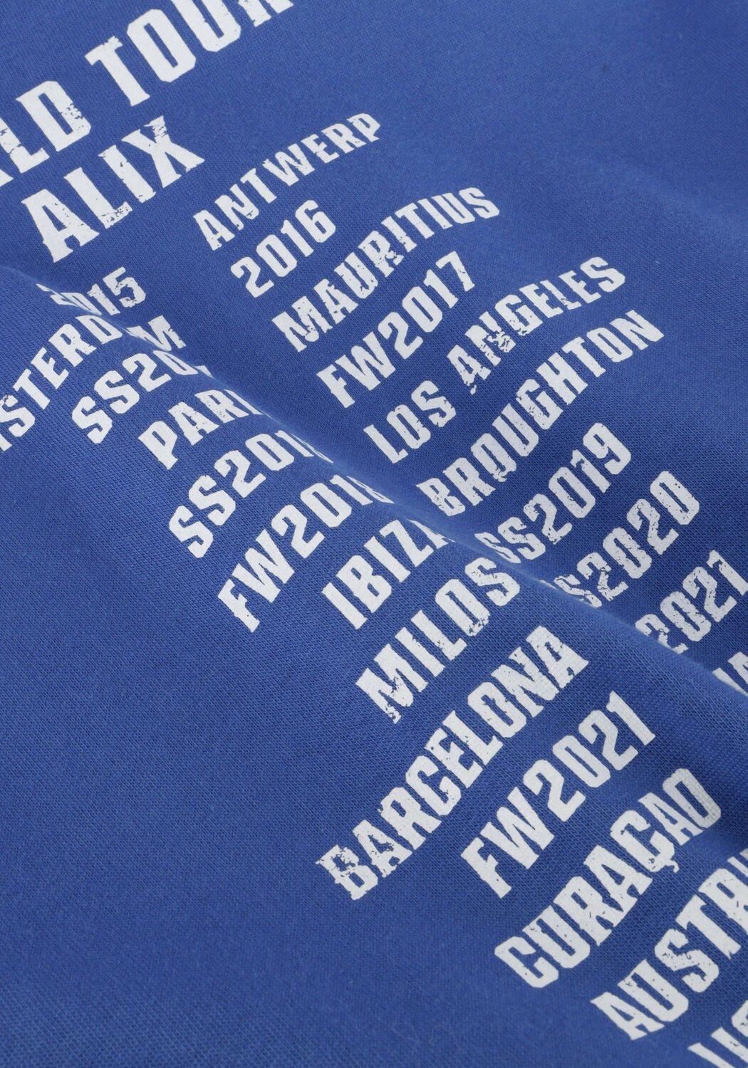 Blaue ALIX MINI Sweatshirt KNITTED ON TOUR SWEATER - large