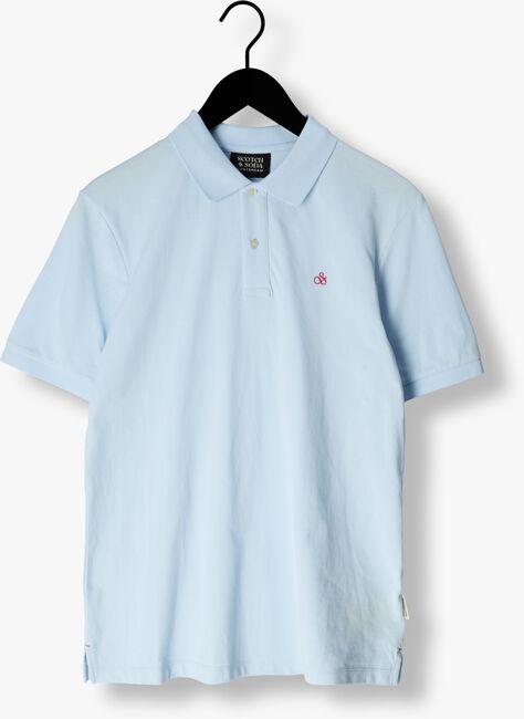 Hellblau SCOTCH & SODA Polo-Shirt CLASSIC ORGANIC PIQUE POLO - large