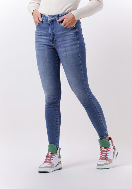 Blaue CALVIN KLEIN Skinny jeans HIGH RISE SUPER SKINNY ANKLE - large