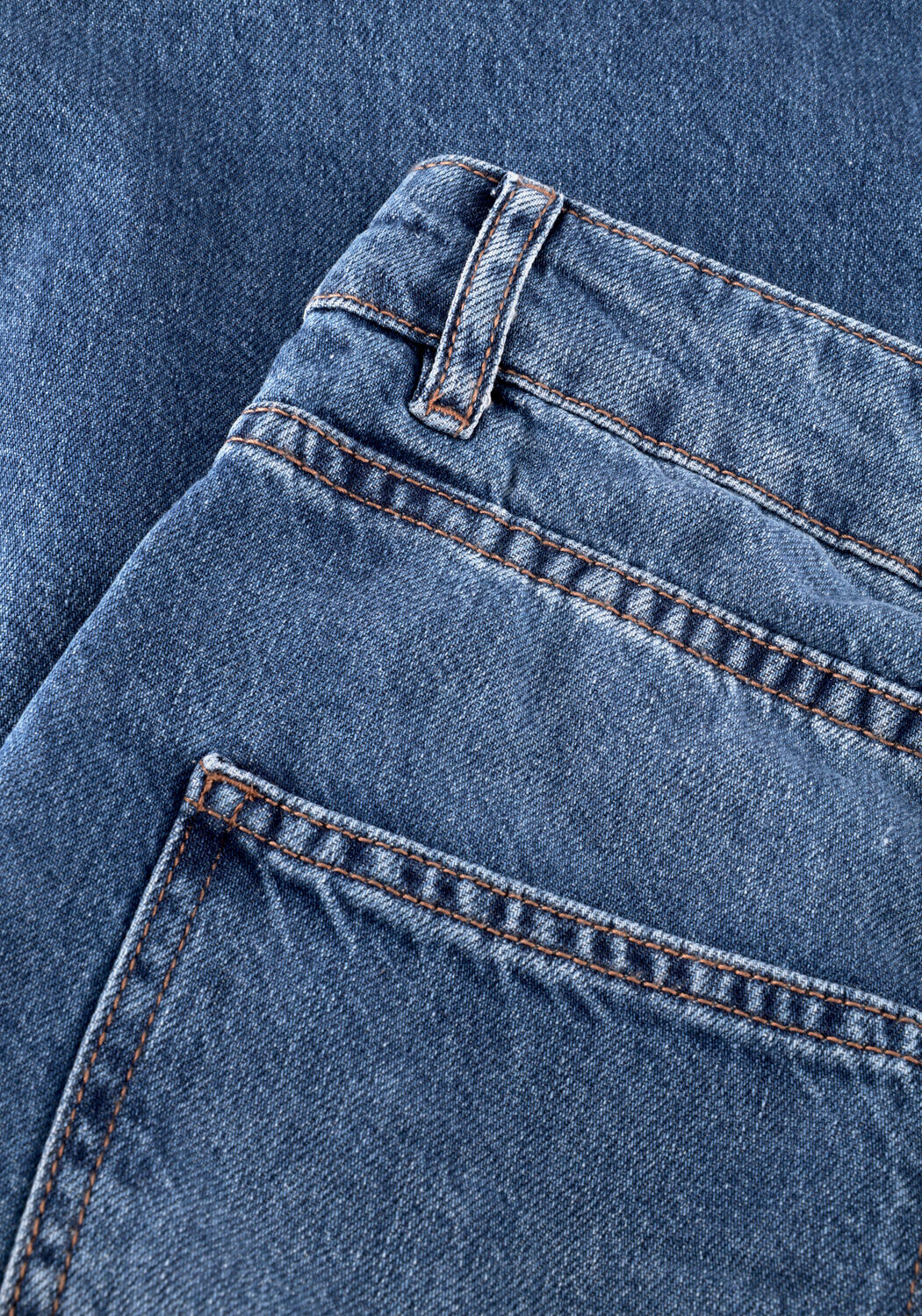 Blaue MSCH COPENHAGEN Wide jeans MSCHTURIG ALENA PANTS - large