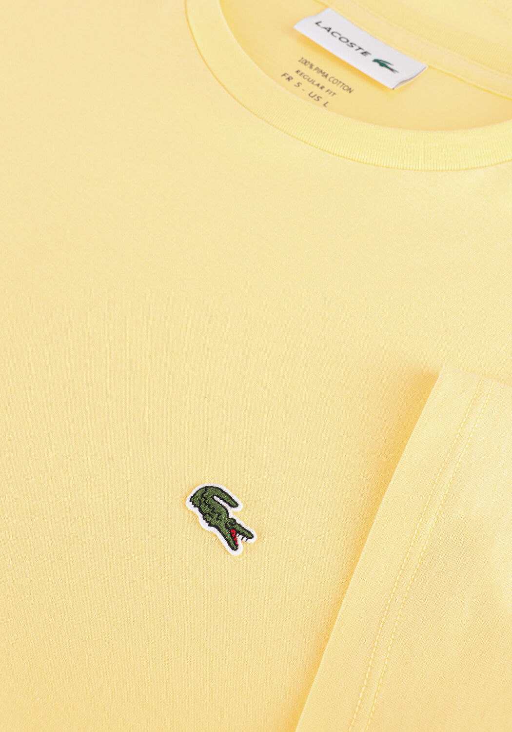 Gelbe LACOSTE T-shirt 1HT1 MENS TEE-SHIRT 12 - large