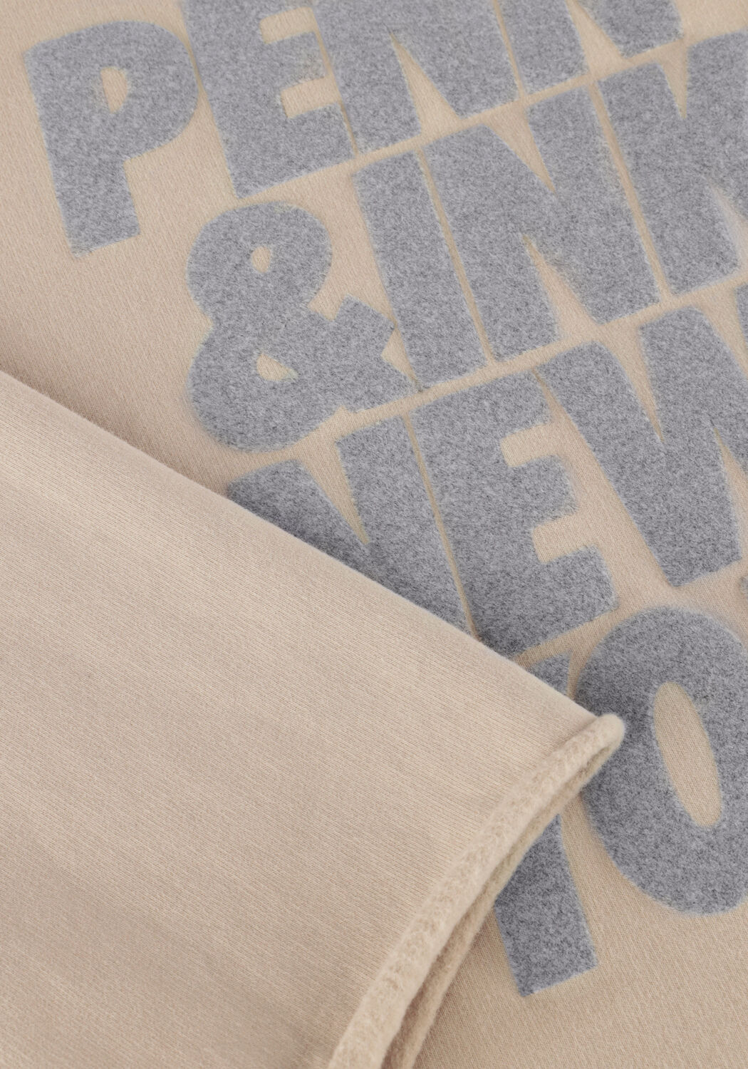 Beige PENN & INK Pullover 513 SWEATER PRINT - large