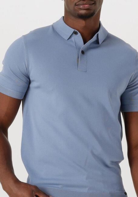 Hellblau GENTI Polo-Shirt POLO BUTTON SS K2046-1260 - large