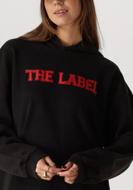 Schwarze ALIX THE LABEL Minikleid LADIES KNITTED HOODED SWEAT - large