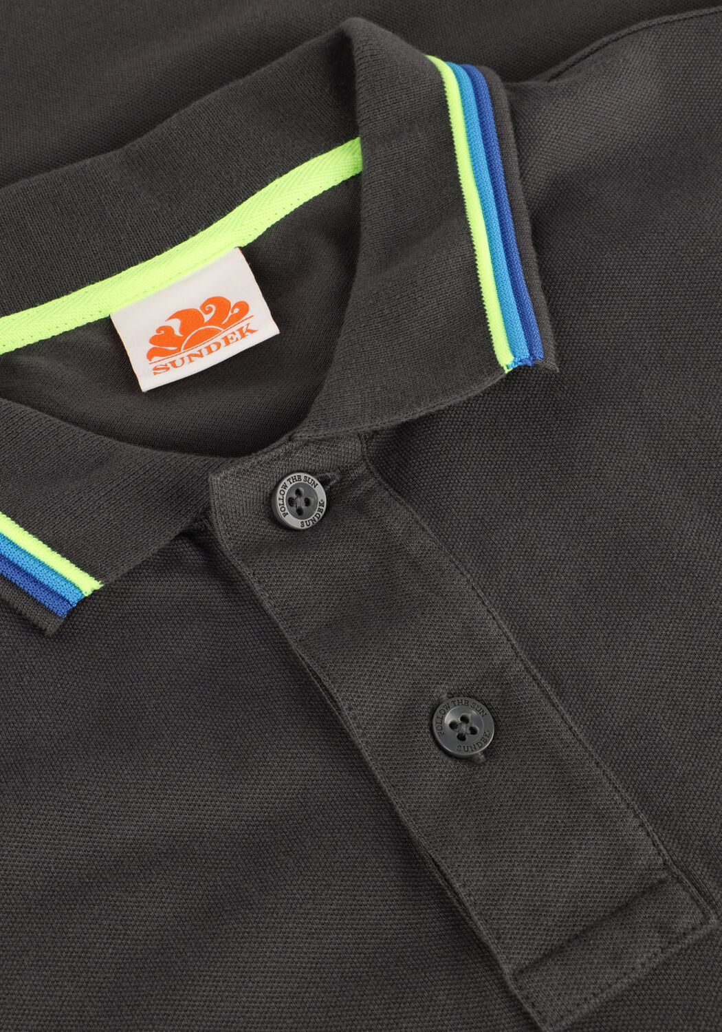 Dunkelgrau SUNDEK Polo-Shirt M4S091 BRICE POLO - large