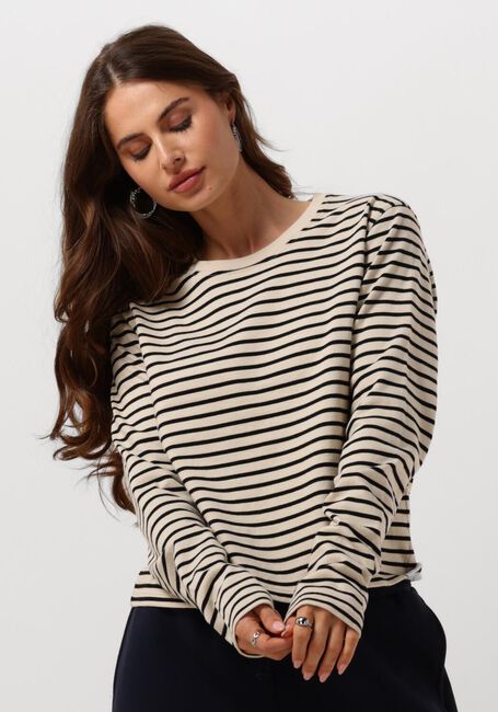 Beige PENN & INK Tops & T-shirts 516 SWEATER STRIPE - large