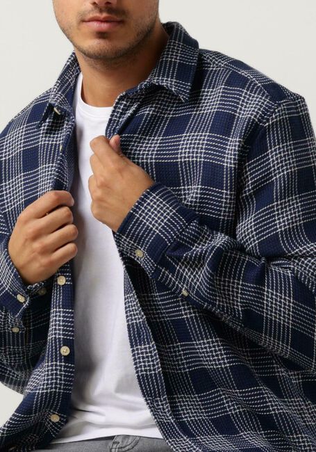 Blaue FORÉT Overshirt ARCTIC CHECK SHIRT - large